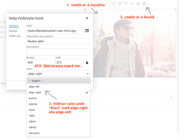 myndir-align-settings